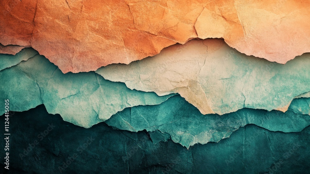 Naklejka premium Torn paper texture with rough edges reveal