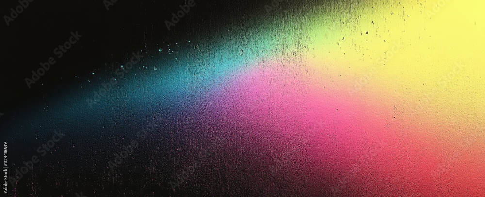 Obraz premium Colorful Gradient Background Vibrant Abstract Design with Grainy Texture and Soft Lighting Effect
