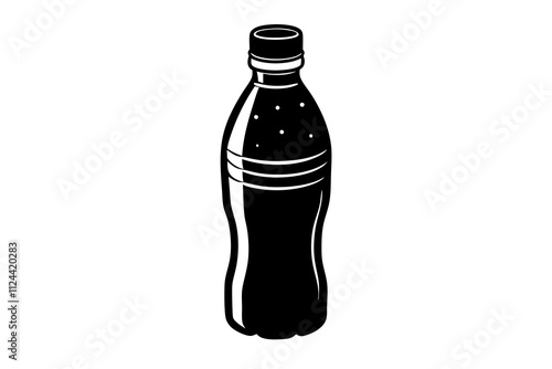 Refreshing Pepsi Plastic Bottle on a Clean Background.