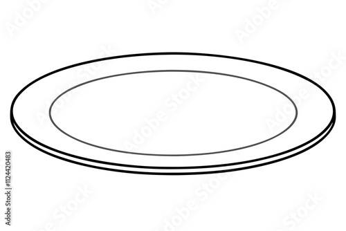 White Plate Isolated – Clean and Simple Tableware for Culinary Presentation