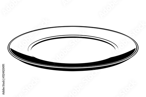 White Plate Isolated – Clean and Simple Tableware for Culinary Presentation