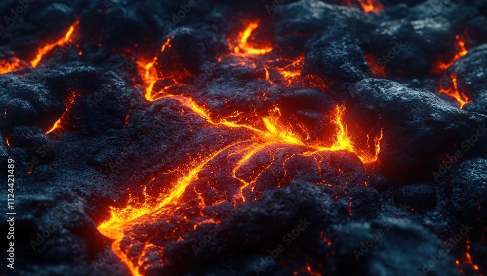 Hot lava magma volcanic eruption background wallpaper Hot lava magma volcanic eruption background wallpaper