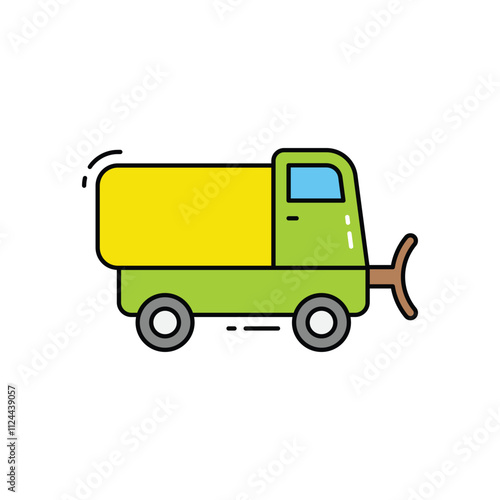 Snowplow vector icon