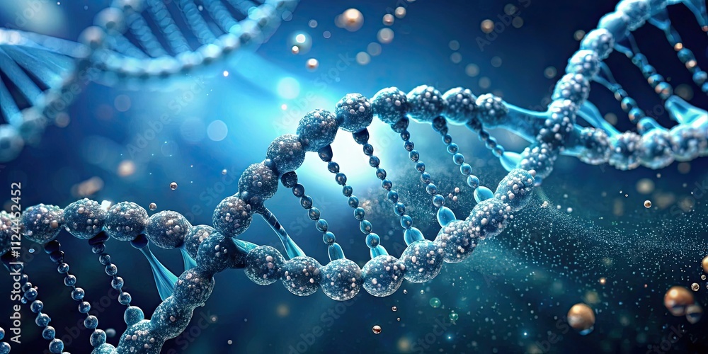 An up-close view of a DNA strand under a microscope, showcasing the intricate secrets of life, DNA, genetic code, science An up-close view of a DNA strand under a microscope, showcasing the intricate secrets of life, DNA, genetic code, science