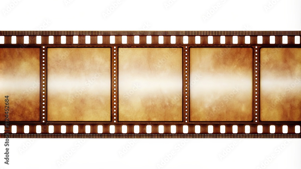 Fototapeta premium Film strip with space for photos, photography, film, strip, movie, reel, old, retro, vintage, blank, cinema, background