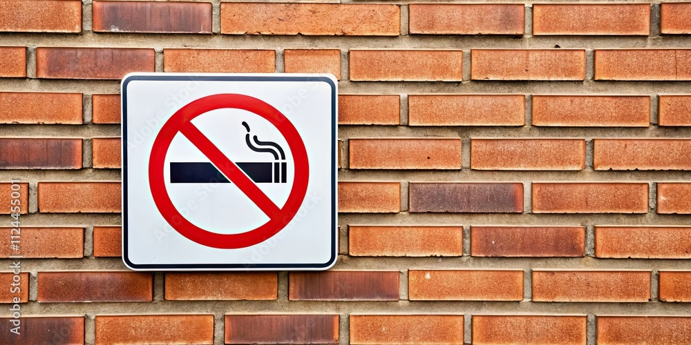 No smoking sign on a brick wall , prohibition, symbol, warning, restriction, brick, urban, safety, no, smoke No smoking sign on a brick wall , prohibition, symbol, warning, restriction, brick, urban, safety, no, smoke