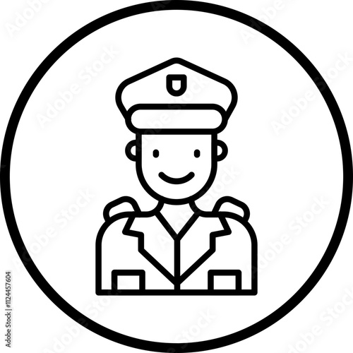 Police Officer icon style