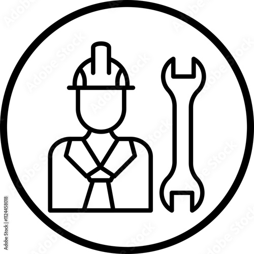 Construction Worker icon style