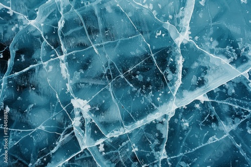 Wallpaper Mural  Thick and freezy ice surface. Detailed photo textured background Torontodigital.ca