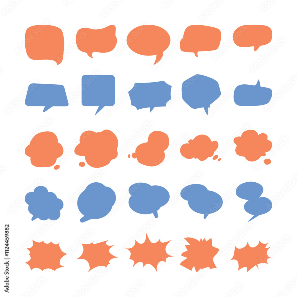 collection set of speech bubble collection set of speech bubble