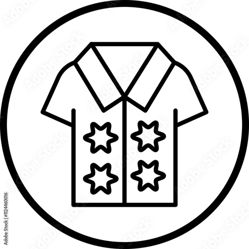 Hawaiian Shirt icon style