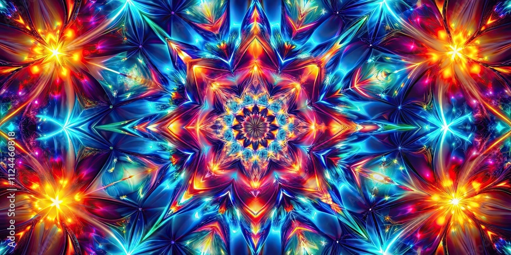Vibrant kaleidoscope pattern with glowing colors reflecting abstract shapes, abstract, vibrant, kaleidoscope, pattern Vibrant kaleidoscope pattern with glowing colors reflecting abstract shapes, abstract, vibrant, kaleidoscope, pattern