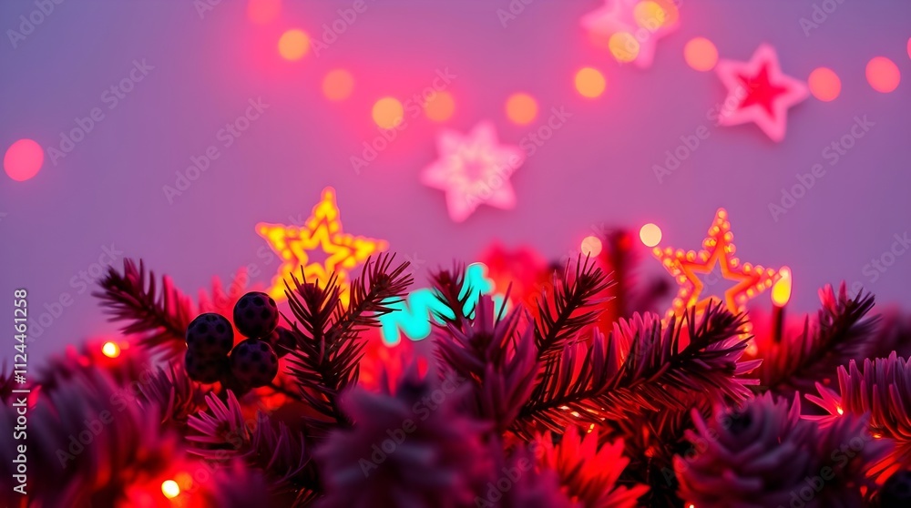 christmas tree with lights, christmas decoration christmas tree with lights, christmas decoration