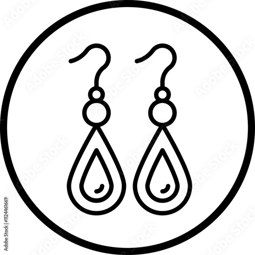 Earrings icon style