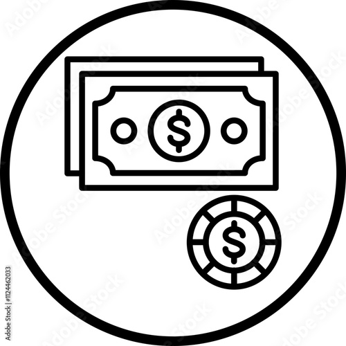 Money icon style