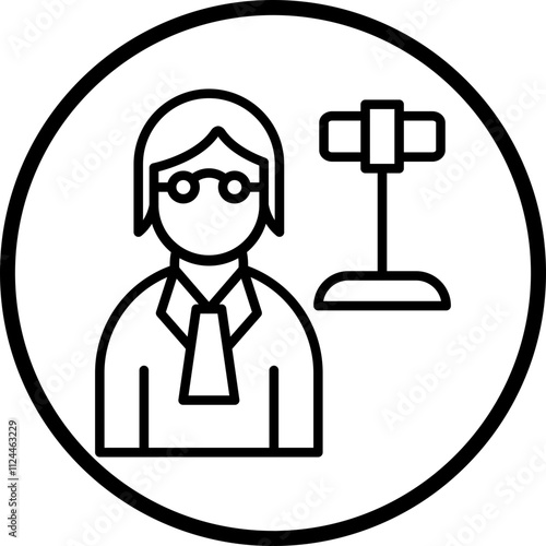 Judge icon style