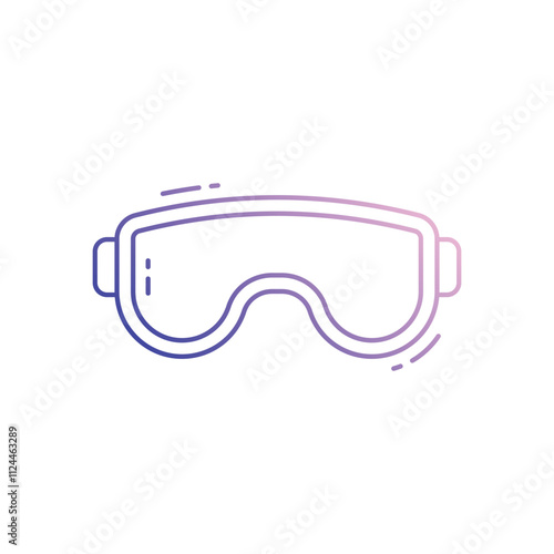 Goggle vector icon