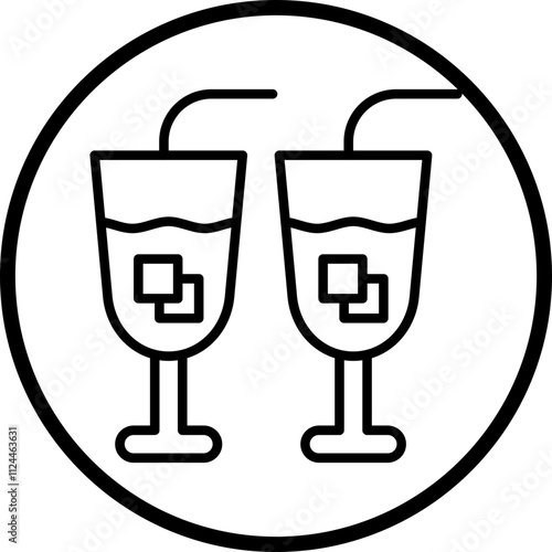 Free Drinks icon style