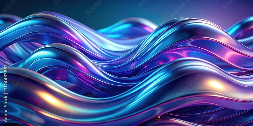 Abstract metallic soft waves with blue violet shiny iridescent liquid shapes , render,abstract, metallic, soft, waves, blue, violet Abstract metallic soft waves with blue violet shiny iridescent liquid shapes , render,abstract, metallic, soft, waves, blue, violet