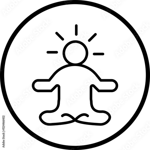 Meditation icon style