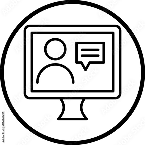 Online Counselling icon style