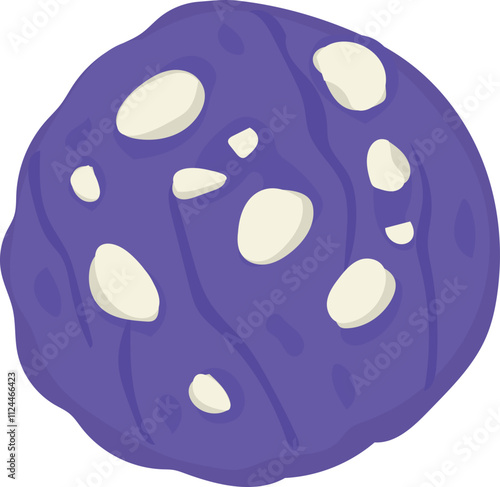 Purple Cookie with White Chocolate Chips.
