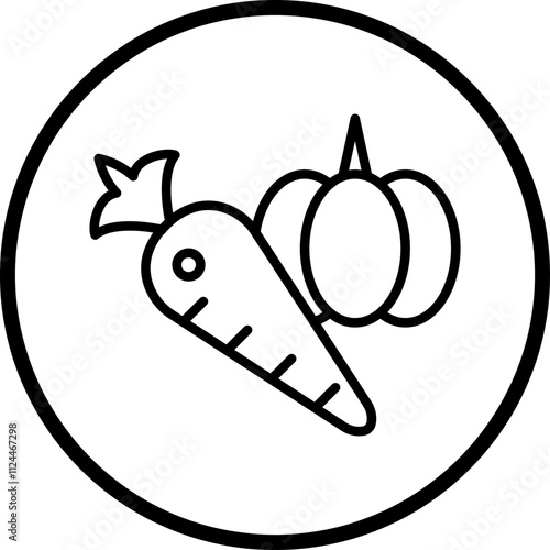 Vegetarian icon style