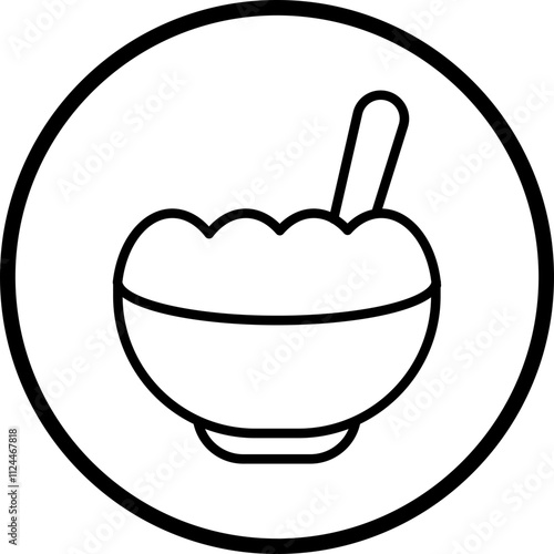 Porridge icon style