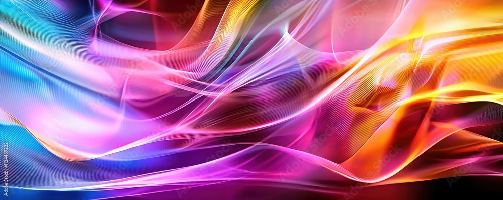 Vibrant Abstract Background with Colorful Waves and Light Patterns Vibrant Abstract Background with Colorful Waves and Light Patterns