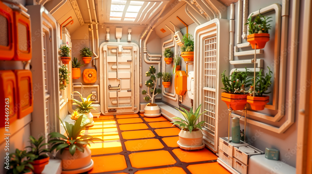 Fototapeta premium A room filled with lots of plants and potted plants