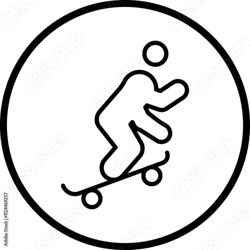 Longboarding icon style