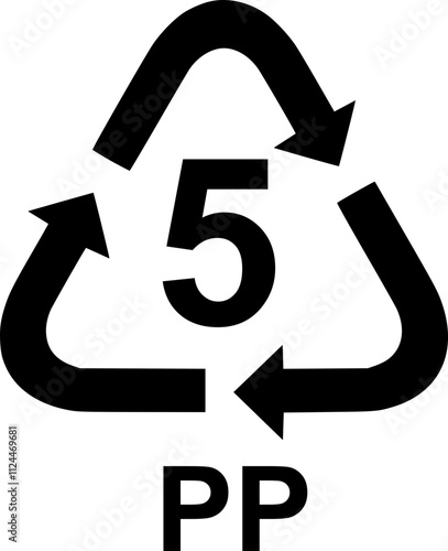 PP 5 recycle symbol