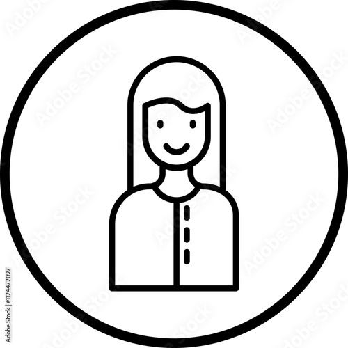 Woman icon style