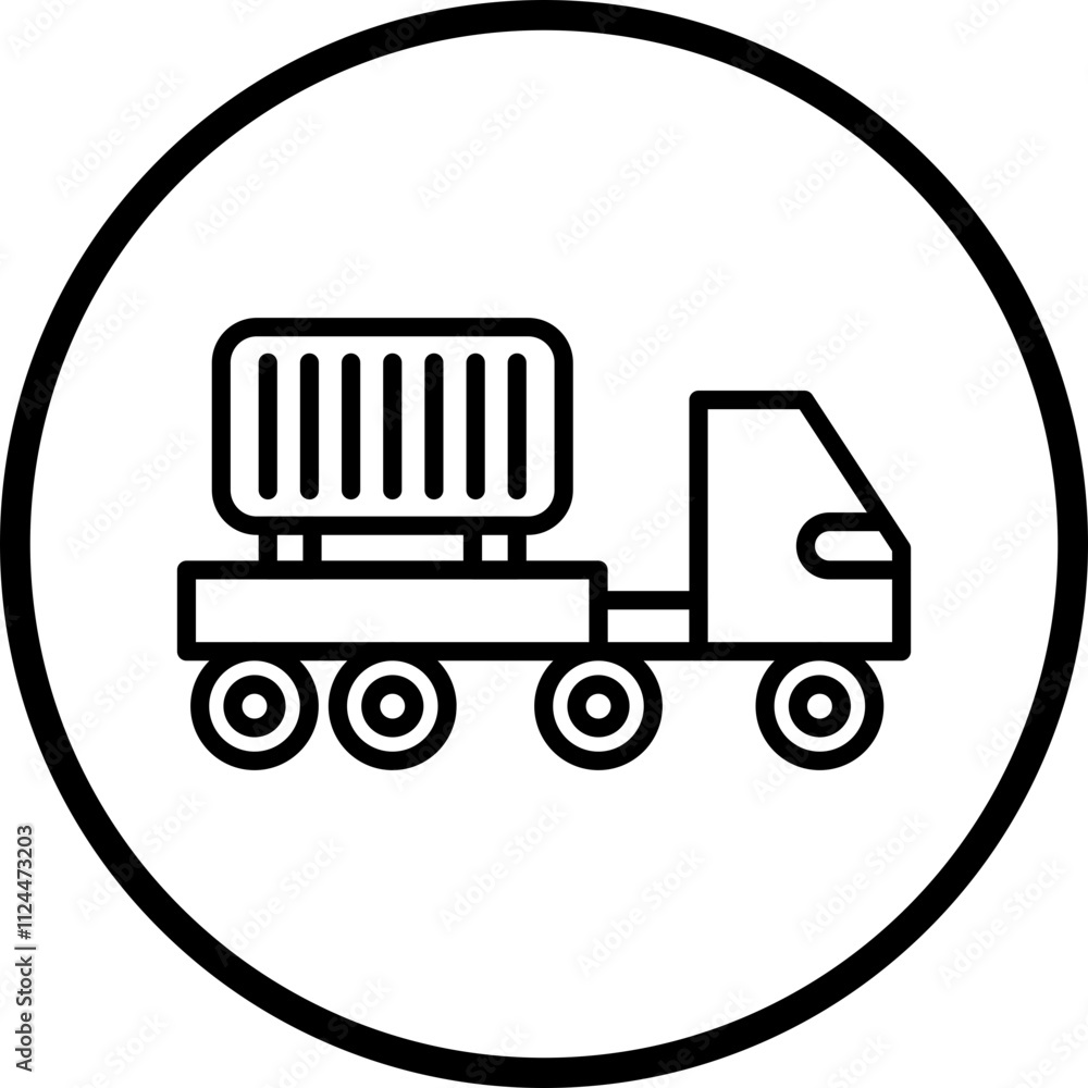 Container Truck icon style Container Truck icon style