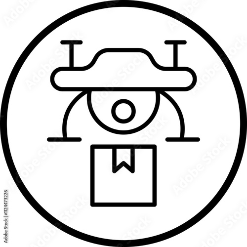 Drone Delivery icon style