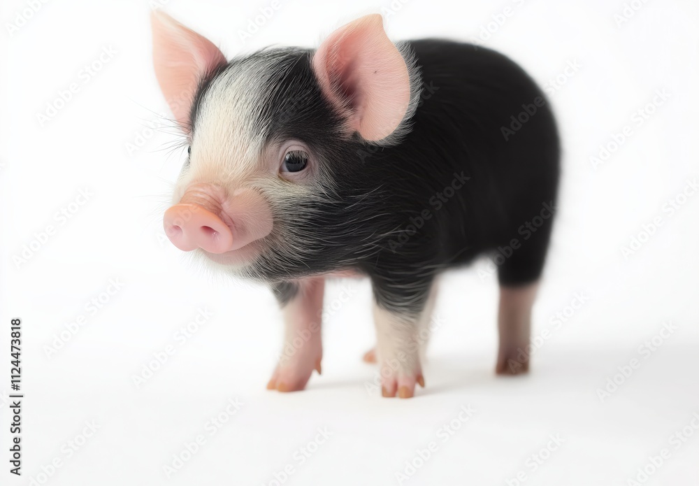 Fototapeta premium Piglet isolated on a white background