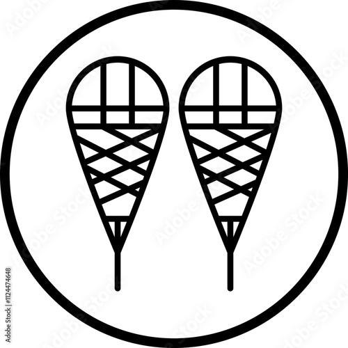 Snow Shoes icon style