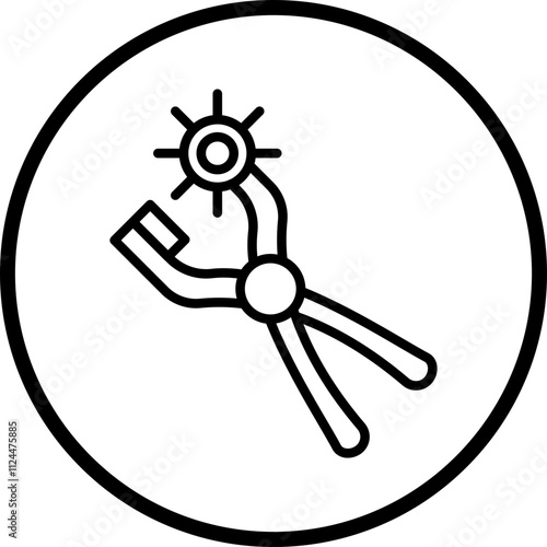 Leather Punch icon style
