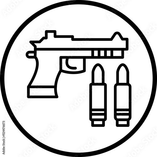 Gun icon style