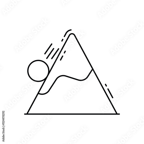 Avalanche vector icon