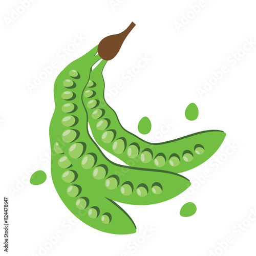 parkia speciosa aka petai or stinky bean logo vector