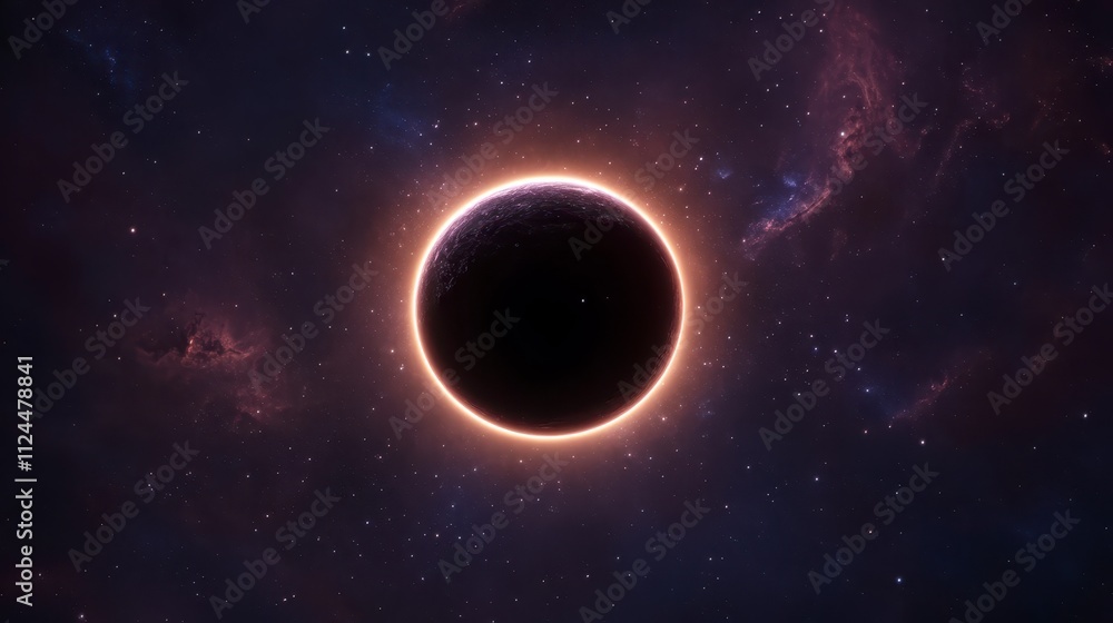 Celestial Planet Glowing Ring Cosmic Background Space Exploration Nebula Celestial Planet Glowing Ring Cosmic Background Space Exploration Nebula