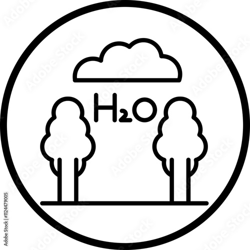 Oxygen Production icon style