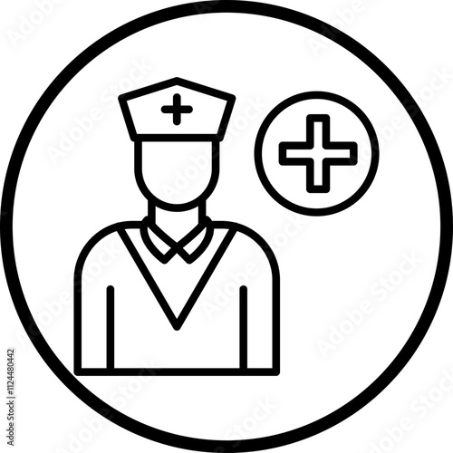 Caregiver Male icon style