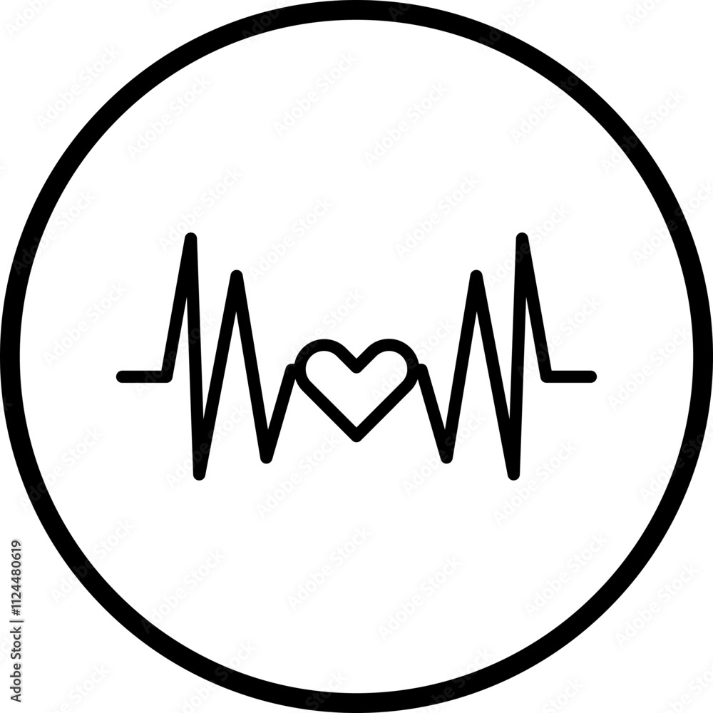 Heart Beat icon style Heart Beat icon style