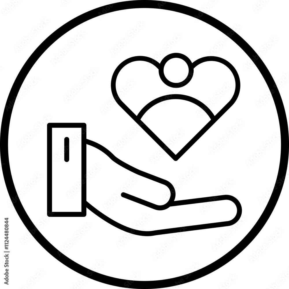 Patients Care icon style Patients Care icon style