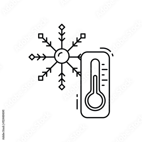 Thermometer vector icon