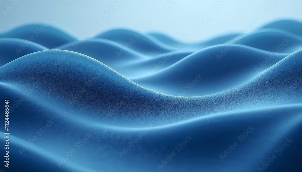 Obraz premium Abstract circular wave texture in muted corporate blue tones with a dynamic and sleek appearance