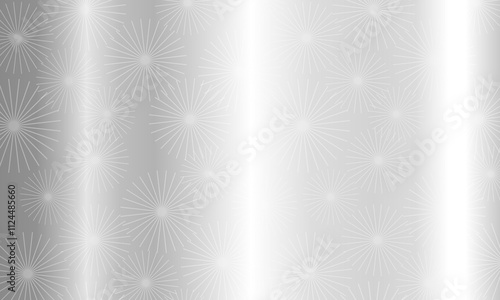 Gray glossy metal texture background with faint asterisks pattern.