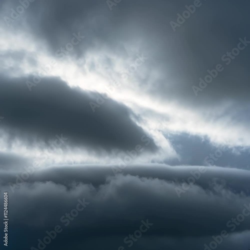 Wallpaper Mural Dramatic dark clouds with a moody atmosphere in a stormy sky, creating tension, copy space Torontodigital.ca
